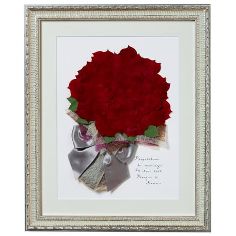 プロポーズ花束（押し花アート）：エクラＳ