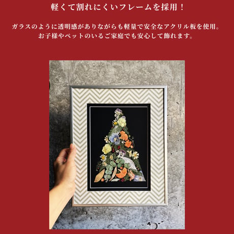 11・12月限定レッスン｜押し花のクリスマスツリー