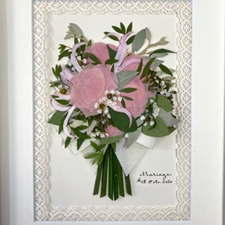 結婚式や挙式のブーケ（花束）：プティ（1枚）　ブーケスタイル