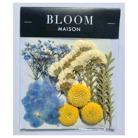 押し花｜花材セット クラスペディア Pressed Flower Kit インテリア・ギフト・ウェルカムボードなどのハンドメイドに　F-1017 BLOOM MAISON