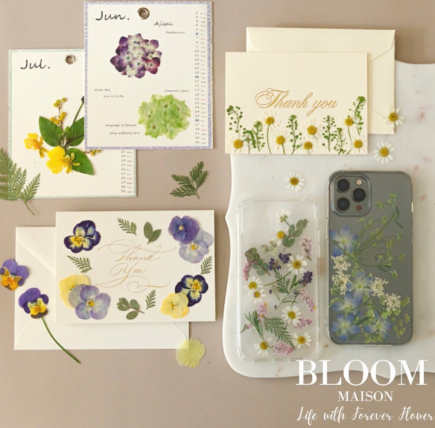 押し花｜花材セット サンダーソニア Pressed Flower Kit ギフト