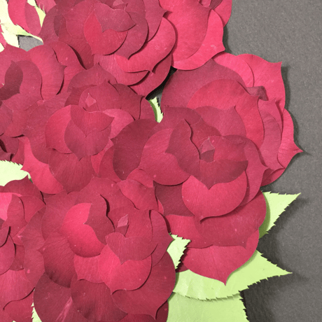 【オンラインストア限定商品】プロポーズ花束（押し花アート）：ノアール