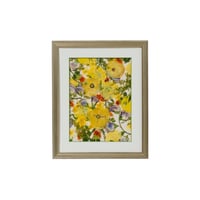 押し花ギフト【REGALOコレクション】フルール・ジョーヌ ～新たな門出に花を添えて～｜ラナンキュラスの押し花アート｜BLOOMART【起業・入退社祝い】W278×H339×D26㎜