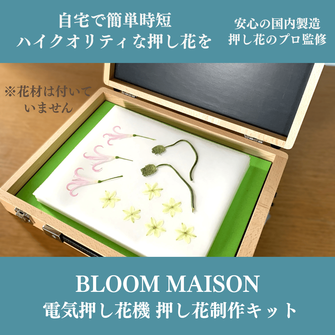 電気押し花機 押し花制作キット】｜プロ仕様・厳選 資材セット｜自宅で
