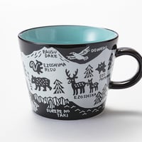 ひびのこづえデザイン　知床マグカップ（ライトブルー）