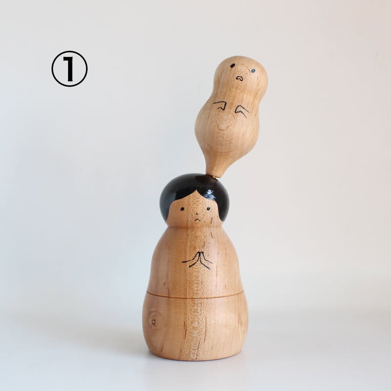 ほろほろ人形「オバケ」頭のせ 2023 | yamanomae