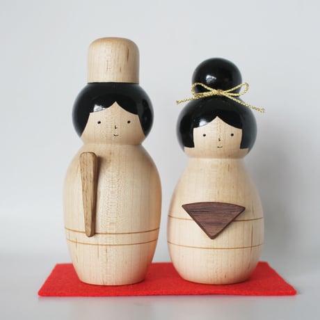 ほろほろ人形　木製人形 3体セット ほろほろ人形 木製人形 3体セット ほろほろ人形 - 山の前製作所