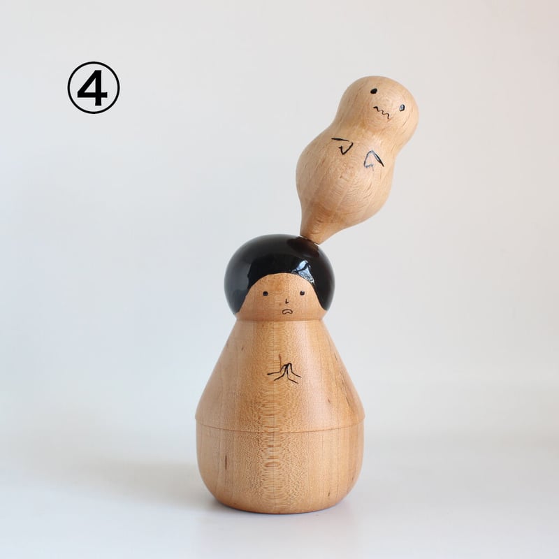 ( 'ω'o[注文賜ります]o おばけ ほろほろ人形「オバケ」頭のせ 2023 | yamanomae