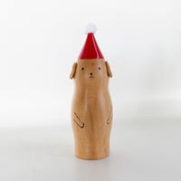 ほろほろ人形「クリスマス帽子」イヌ