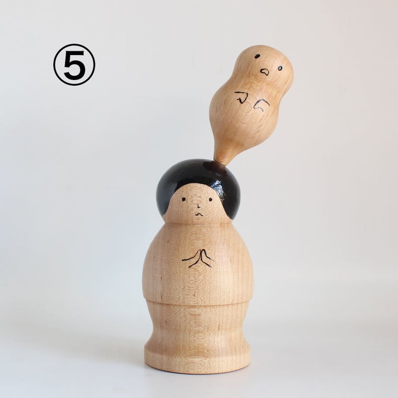 ほろほろ人形「オバケ」頭のせ 2023 | yamanomae