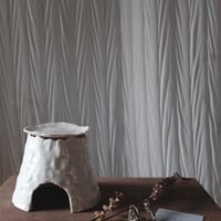 茶香炉　手捻り　山