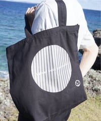 【トートバッグ】＜仙台平ブラックL＞遊び。附けトート 丸にと。【ロングラン一番人気商品】