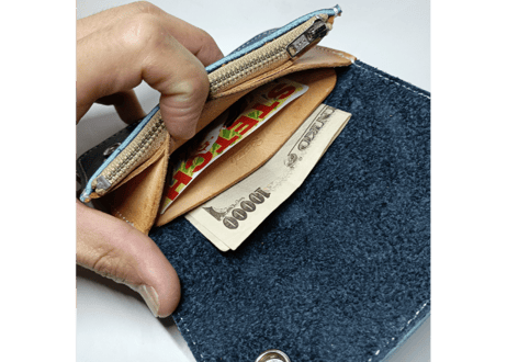 トラッカーウォレット/ネイビー…ユーズドサンプル品