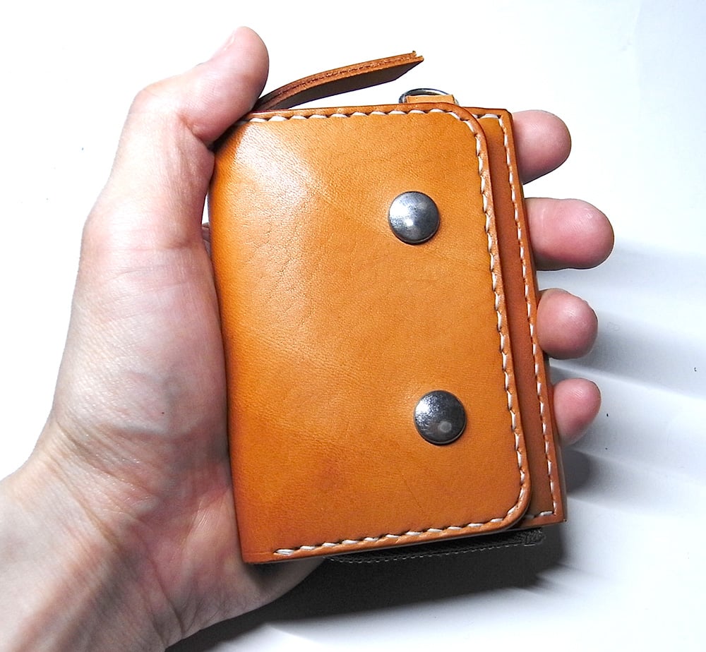ミニトラッカーウォレット/タン/サンプル品 | STETCH HANDMADE ミニトラッカーウォレット/タン/サンプル品 | STETCH HANDMADE