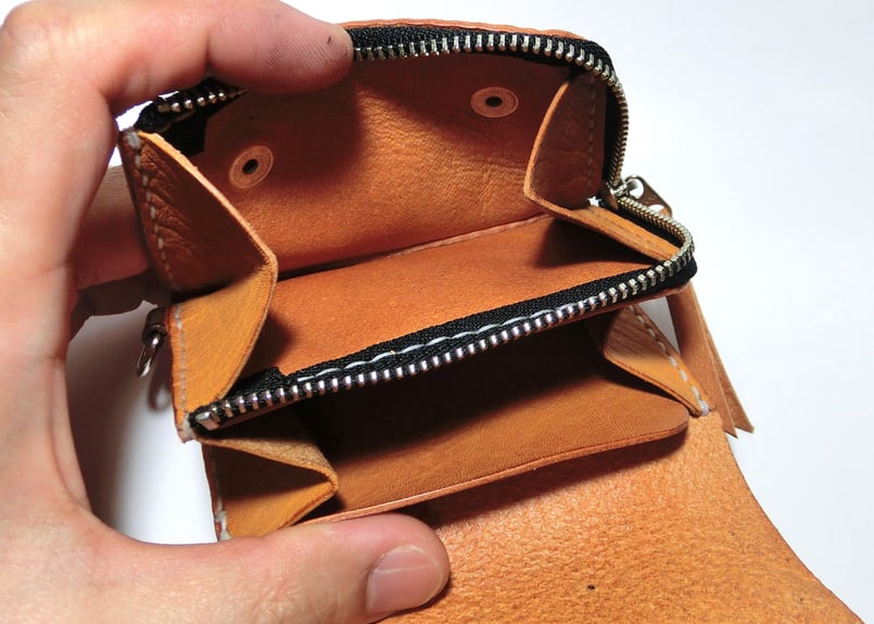 【No.1】カードケース ミニトラッカーウォレット ミニトラッカーウォレット／茶色 | STETCH HANDMADE STORE