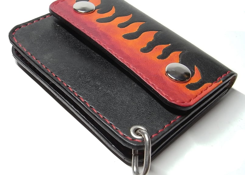 ファイヤーパターントラッカーウォレット | STETCH HANDMADE STORE