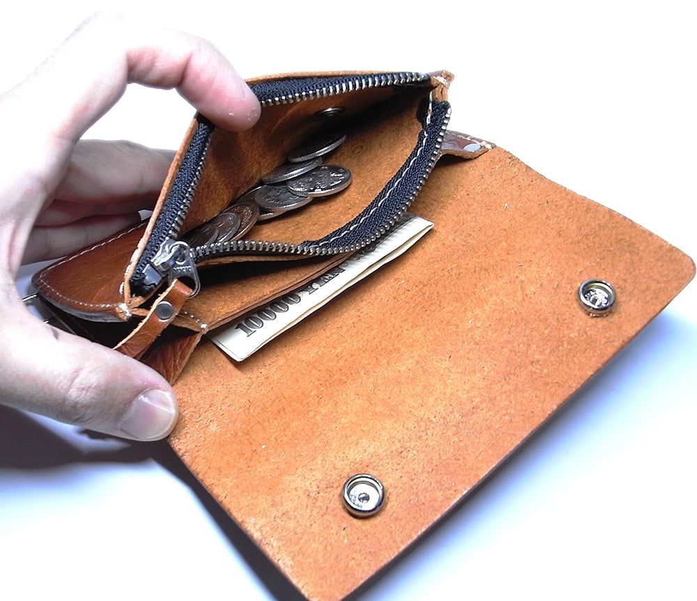 トラッカーウォレット Sサイズ 【MUDDY】 Steerhide Short Truckerwallet (ステアハイド トラッカー