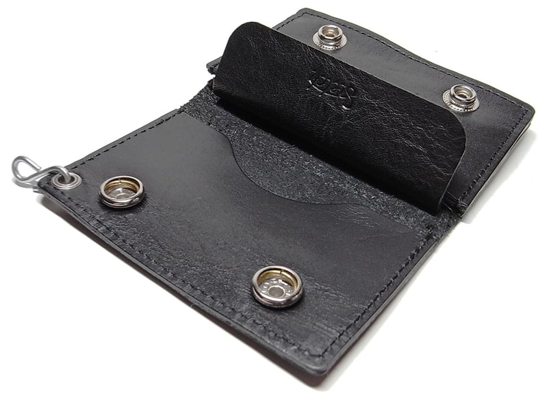 REM ミニトラッカーウォレット ブラック トラッカー】 ミ二ウォレット ブラック ○ 小さい財布 革財布