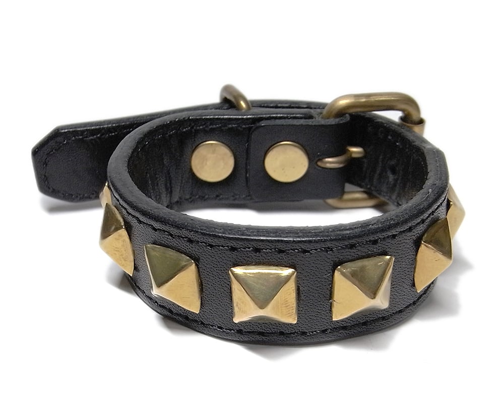 16ミリ ピラミッド スタッズ リストバンド 3本 ＆ ブーツストラップ 2