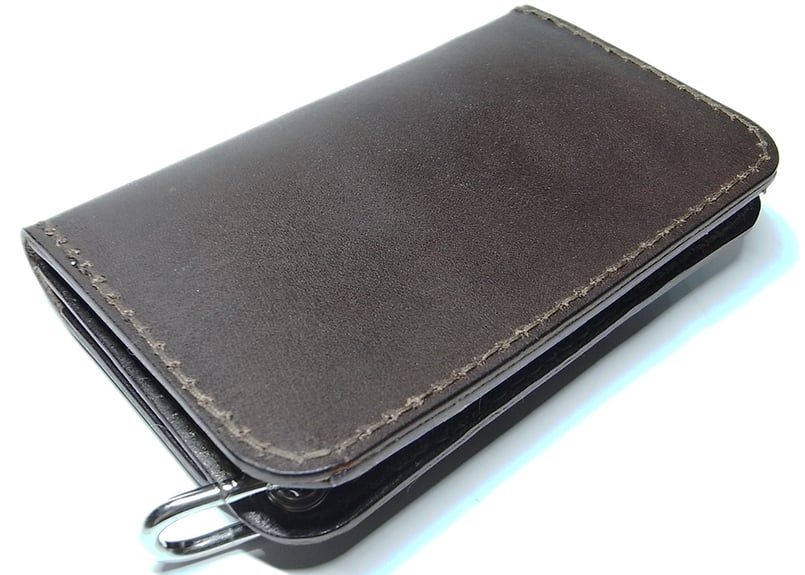 ミニトラッカーウォレット／茶色 | STETCH HANDMADE STORE