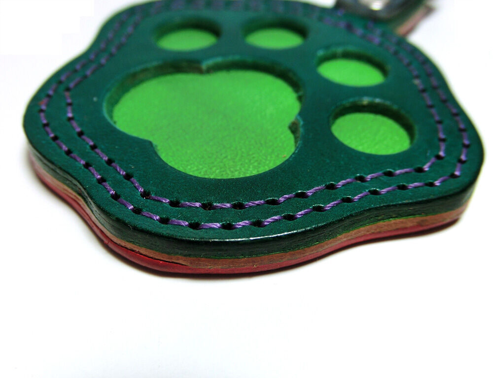肉球キーホルダー／緑×黄緑 | STETCH HANDMADE STORE