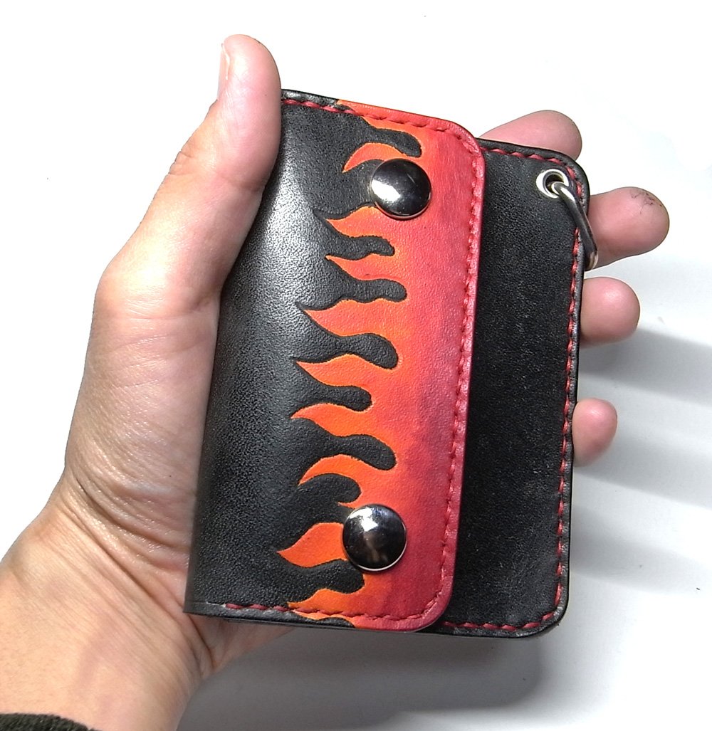 ファイヤーパターントラッカーウォレット | STETCH HANDMADE STORE