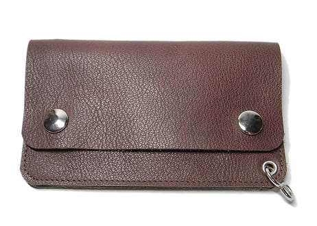 【受注生産】ミニ財布 （ 焦茶 ）【ハンドメイド】 ads016_top.jpg