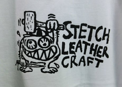 STETCH MONSTER ラグラン 3/4スリーブTシャツ/ホワイト×ブラック/サイズS