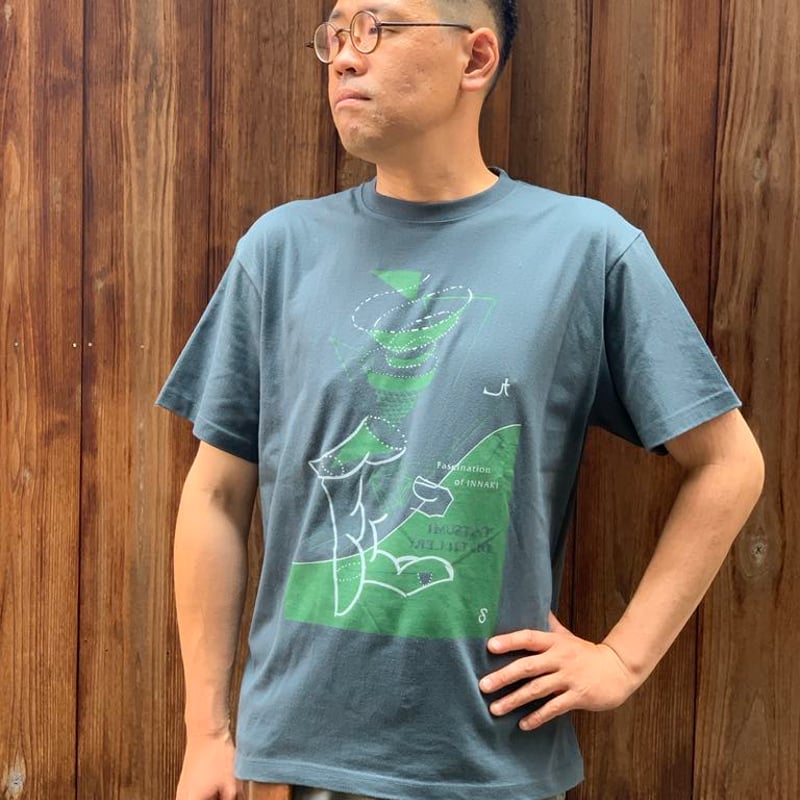 辰巳蒸留所 / 郡上八幡 オリジナルTシャツ 9th グレイッシュグリーン