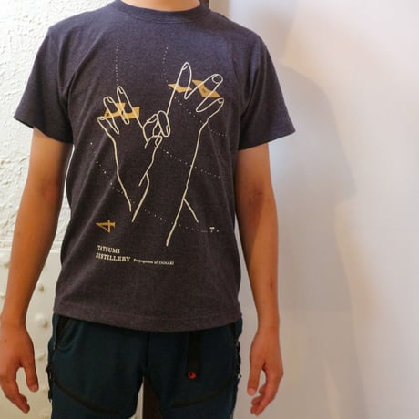 辰巳蒸留所 / 郡上八幡 オリジナルTシャツ4th ダークヘザーネイビー
