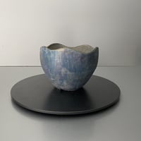 【 Ibushi Gin / Marble pot S 】燻し銀 マーブル 3.5号 ~ 彩色兼美 ~ 笠間焼 No. 55