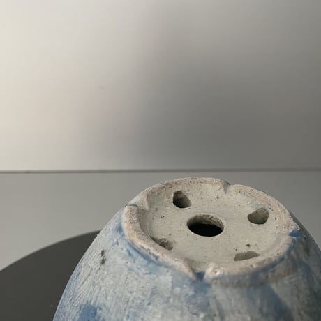【 Ibushi Gin / Marble pot S 】燻し銀 マーブル 3.5号 ~ 彩色兼美 ~ 笠間焼 No. 55
