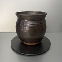 【 Do-kyo-pot M 】金魚鉢型 ~ 銅鏡 ~  5号鉢 笠間焼 No. 61