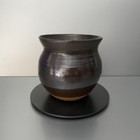 【 Do-kyo-pot M 】金魚鉢型 ~ 銅鏡  ~ 5号鉢  笠間焼 No. 60