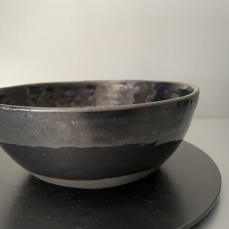【 Do-kyo-pot M 】浅鉢(丸) ~ 銅鏡 ~ 5.5号鉢 笠間焼 No. 76