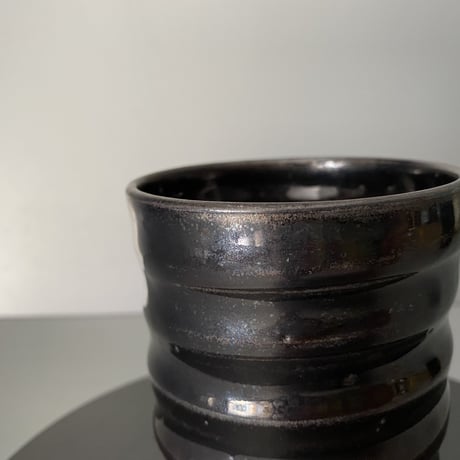 【 Do-kyo-pot S 】湯呑型 ~ 銅鏡 ~ 3号鉢 笠間焼 No. 77