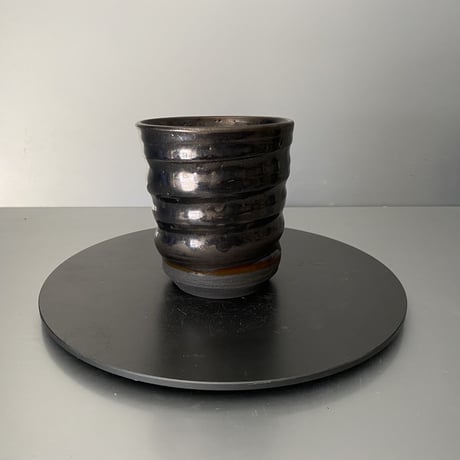 【 Do-kyo-pot S 】湯呑型 ~ 銅鏡 ~ 3号鉢 笠間焼 No. 78