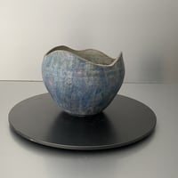 【 Ibushi Gin / Marble pot S 】燻し銀 マーブル 3.5号 ~ 彩色兼美 ~ 笠間焼 No. 54