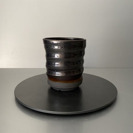 【 Do-kyo-pot S 】湯呑型 ~ 銅鏡 ~ 3号鉢 笠間焼 No. 77