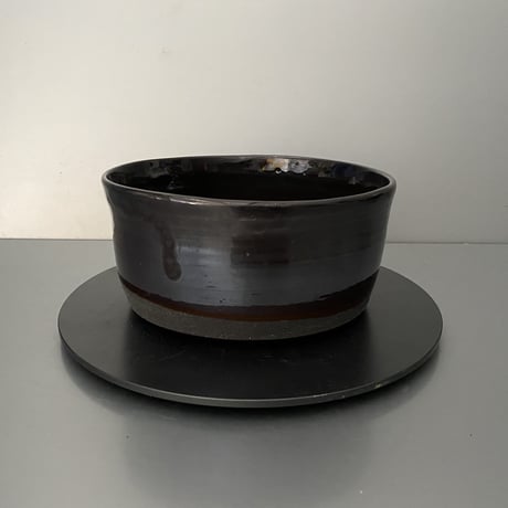 【 Do-kyo-pot M 】 浅鉢(角) ~ 銅鏡 ~ 5.5号鉢 笠間焼 No. 66