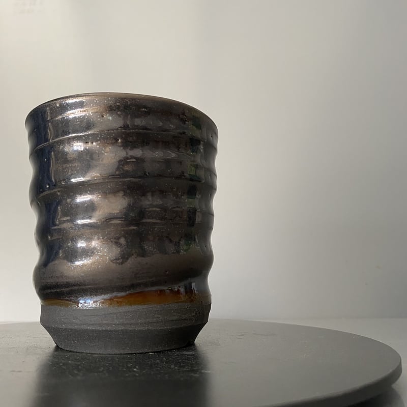 Do-kyo-pot S 】湯呑型 ~ 銅鏡 ~ 3号鉢 笠間焼 No. 78 | Bot