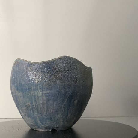 【 Ibushi Gin / Marble pot S 】燻し銀 マーブル 3.5号 ~ 彩色兼美 ~ 笠間焼 No. 55