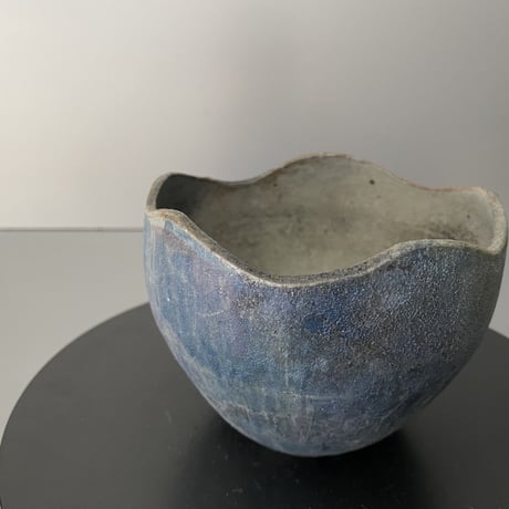 【 Ibushi Gin / Marble pot S 】燻し銀 マーブル 3.5号 ~ 彩色兼美 ~ 笠間焼 No. 55