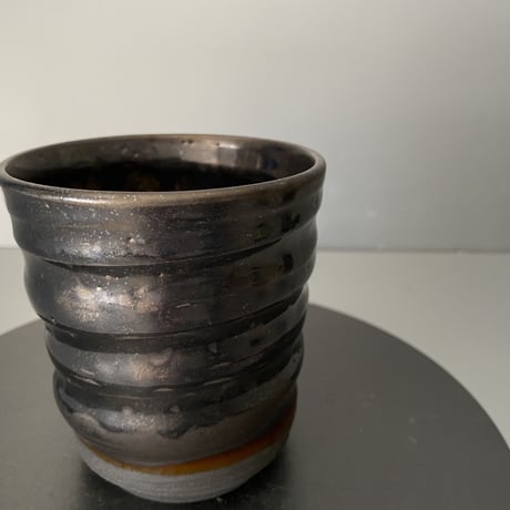 【 Do-kyo-pot S 】湯呑型 ~ 銅鏡 ~ 3号鉢 笠間焼 No. 78