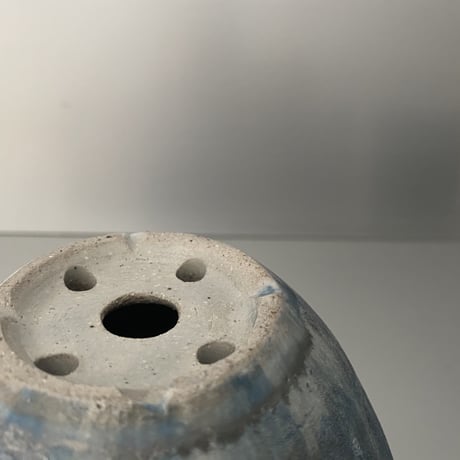 【 Ibushi Gin / Marble pot S 】燻し銀 マーブル 3.5号 ~ 彩色兼美 ~ 笠間焼 No. 54