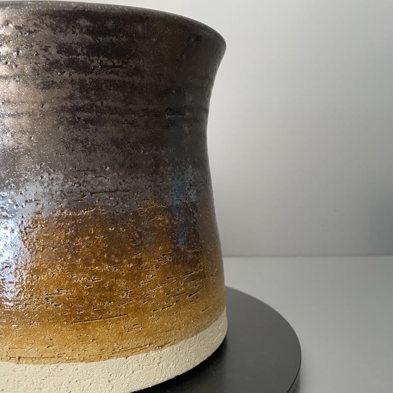 Do-kyo-pot M 】 煙突型 ~ 銅鏡 ~ 4.5号鉢 笠間焼 No. 72 | Do-kyo-pot M 】 煙突型 ~ 銅鏡 ~ 4.5号鉢 笠間焼 No. 72 |