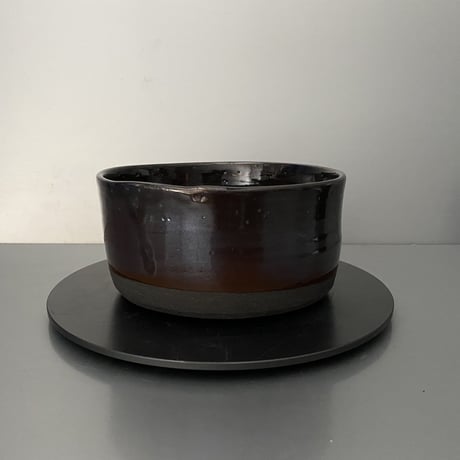 【 Do-kyo-pot M 】浅鉢(角) ~ 銅鏡 ~ 5号鉢 笠間焼 No. 67