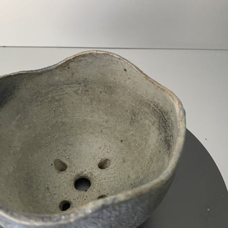 【 Ibushi Gin / Marble pot S 】燻し銀 マーブル 3.5号 ~ 彩色兼美 ~ 笠間焼 No. 55