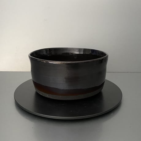 【 Do-kyo-pot M 】 浅鉢(角) ~ 銅鏡 ~ 5.5号鉢 笠間焼 No. 66