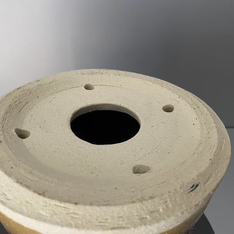 【 Do-kyo-pot M 】 煙突型 ~ 銅鏡 ~ 5号鉢 笠間焼 No. 73